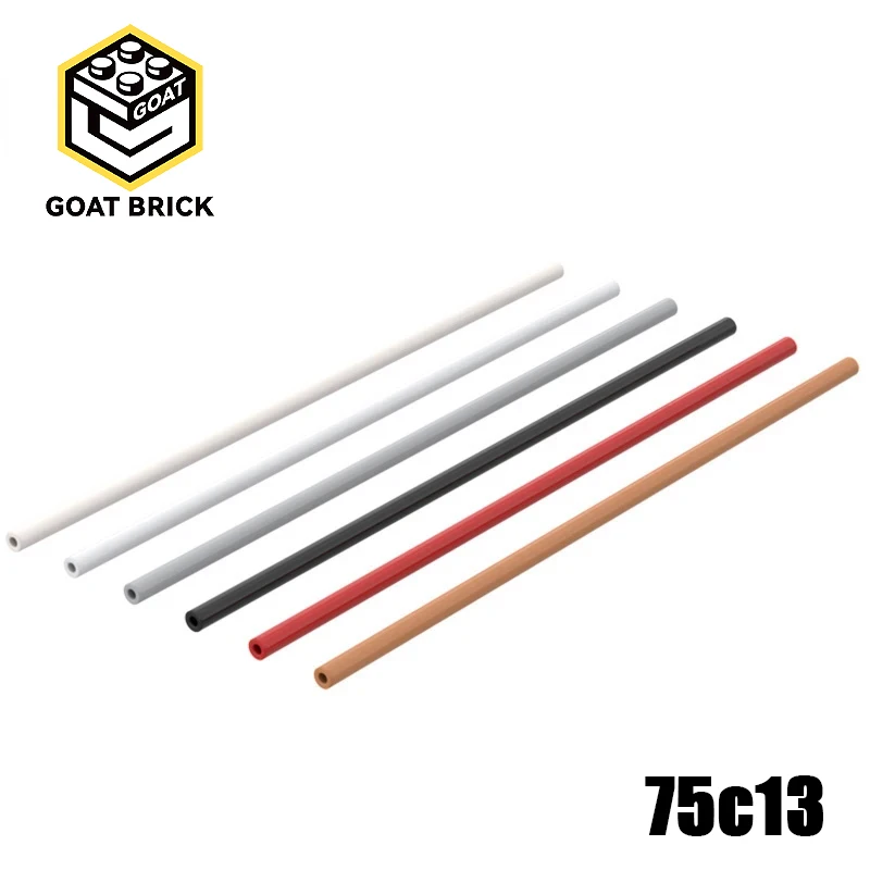 10Pcs MOC Parts 75c13 76292 Hose Rigid 3mm D. 13L / 10.4cm Compatible Bricks DIY Assmble Building Blocks Particle Kid Toy Gift