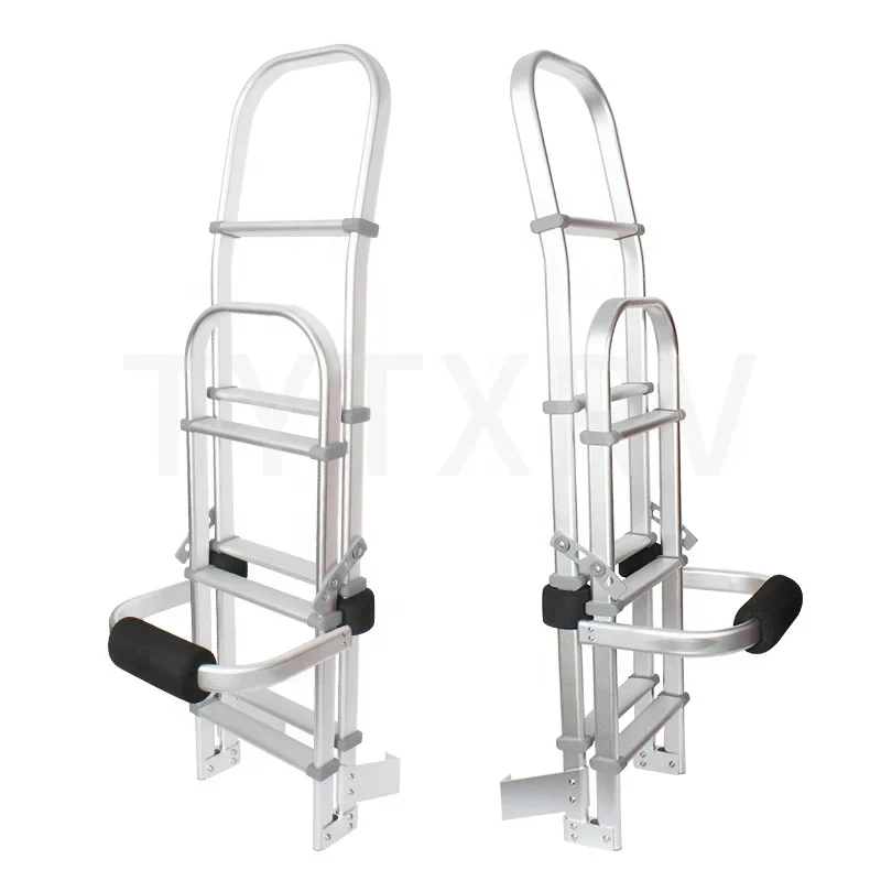 

TYTXRVOEM High Quality Aluminum Alloy stainless steel Exterior Folding Antioxidant indoor Outdoor Caravan Motorhome Ladder