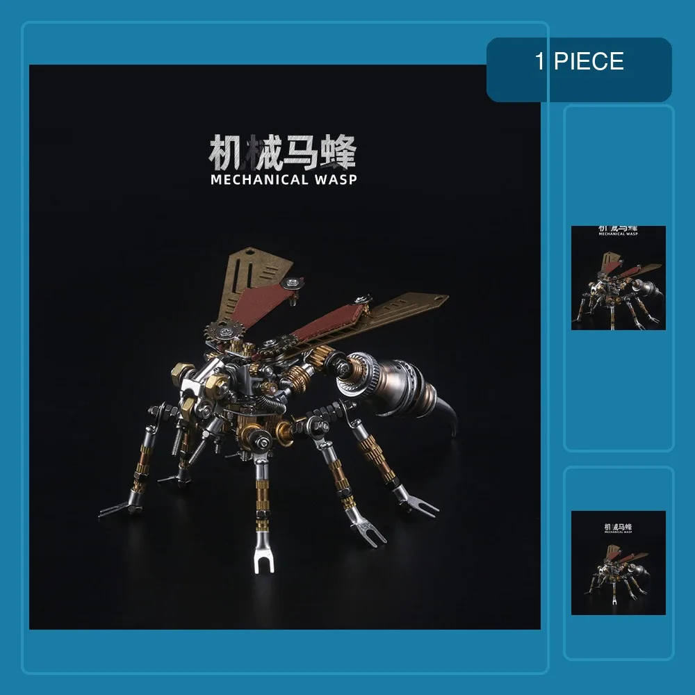 3d metal puzzle dragonfly mechanical model kit children  building blocks educational toy wasp firefly creative gift