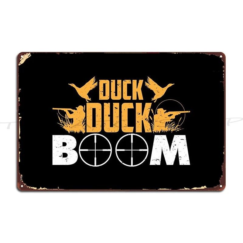 Waterfowl Duck Hunter I Was Thinking About Duck Hunting Metal Signs Club Garage Rusty Plaques Design  Tin Sign Poster