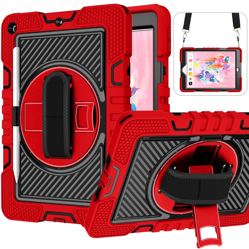 

Case For iPad 6th 5th 9.7inch 2018/2017 Heavy Duty Shockproof Rugged Cover Kids Capa iPad Air 1 Kickstand Funda Hand Strap Coque