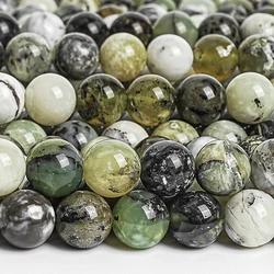 6/8/10mm Natural Gemstone Green Opal Beads Strands Round Smooth Loose Stone Beads For Jewelry Making DIY Bracelet Accessories