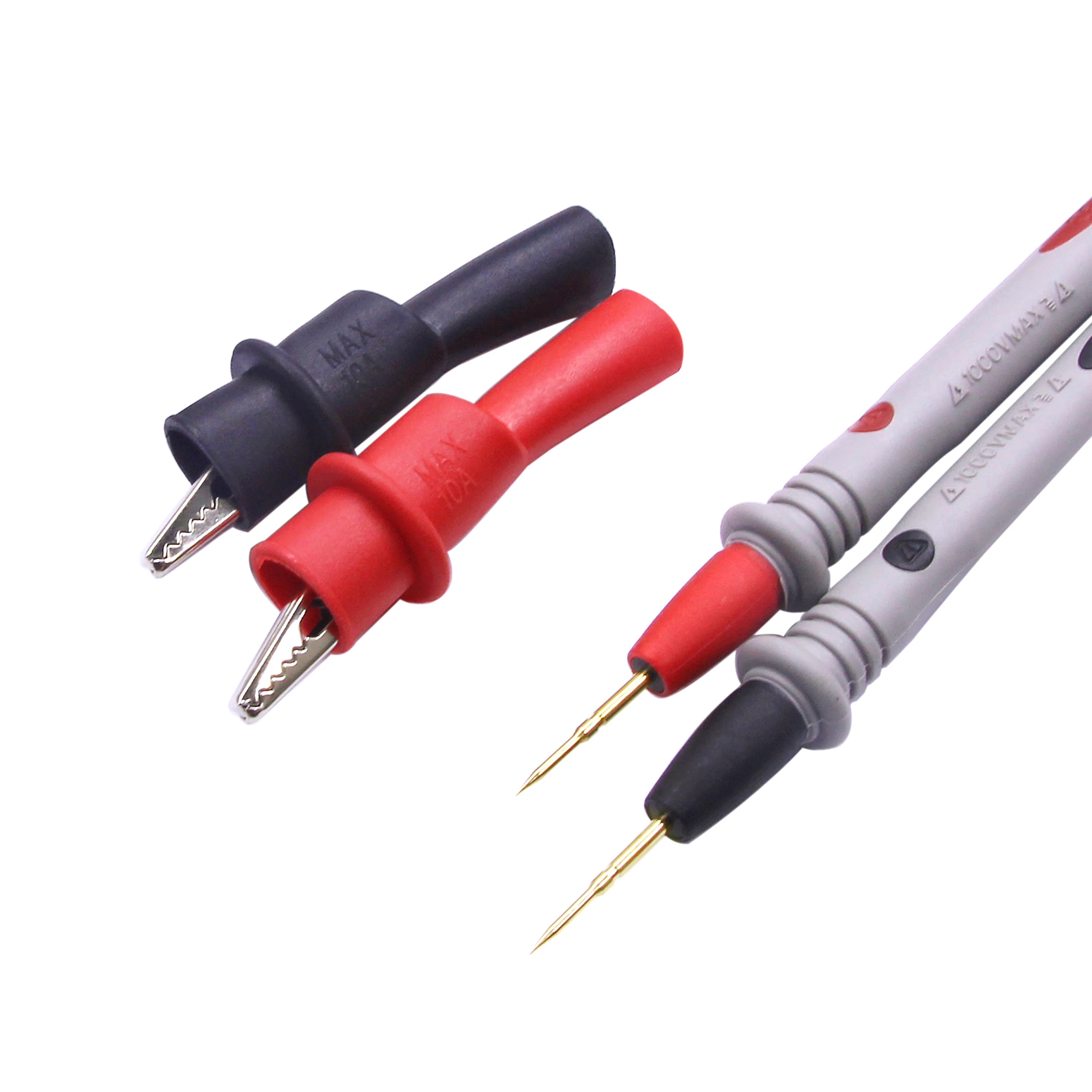 1000V 20A 10A Multimeter Test Heads Needle Pin Digital Multi Meter Head Wire Pen Cable Kit Multimeter Voltmeter Silicone Tester