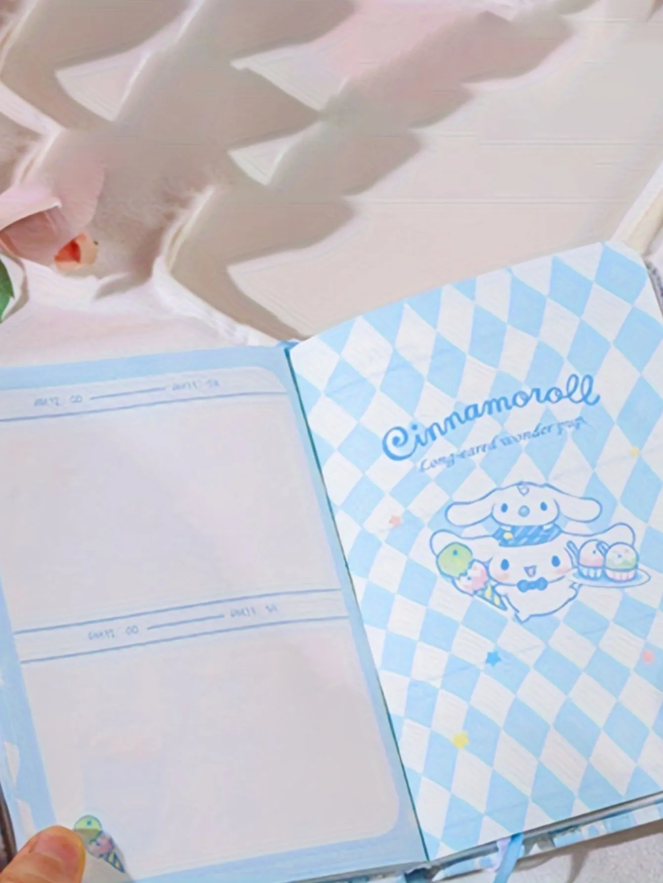 قطعة واحدة من دفتر ملاحظات A6 اللطيف مع إغلاق مغناطيسي - مجلة ورقية من Kuromi وMy Melody & Cinnamoroll للمراهقين والكبار هدية قرطاسية