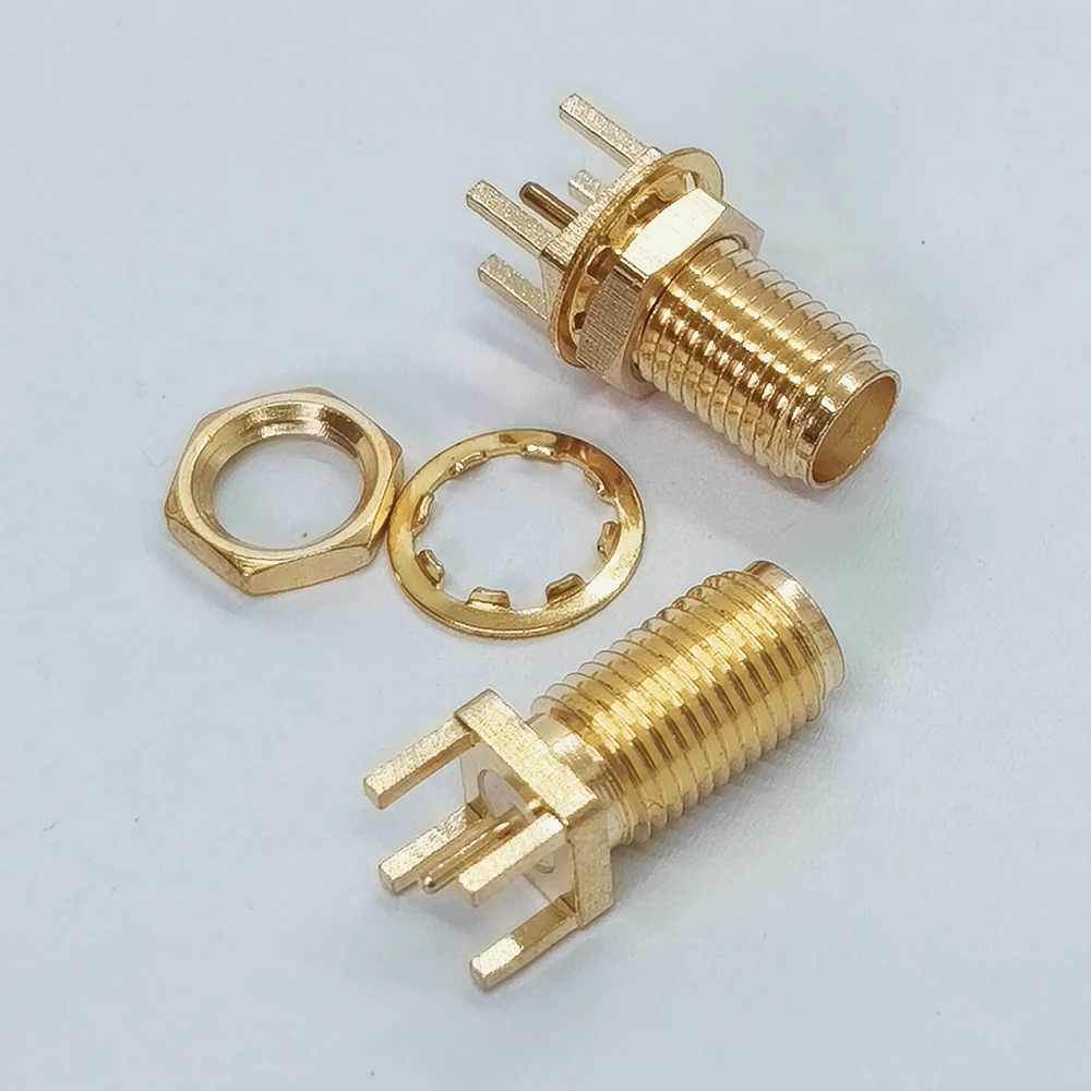 10 Stück SMA-KE Stecker, gerader Stift, Innenloch, Innennadel, RF-Koaxial-Antennenbuchse 13,5-26,5 mm für drahtlose Modul-Leiterplatten – Detail 6