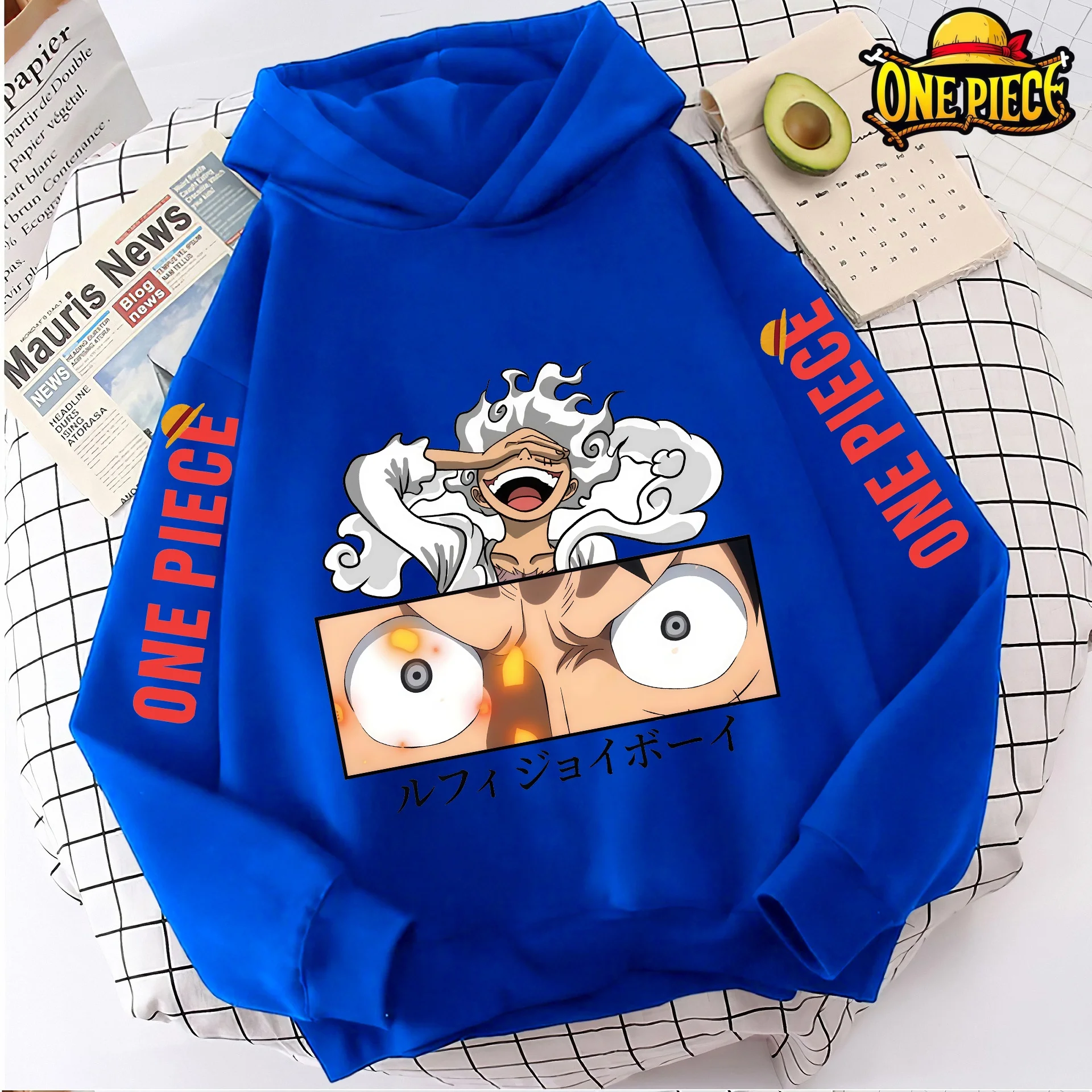 

Spring Autumn Luffy Zoro Kids Hoodie Fleece Sweatshirt Anime Cartoon Clothing One Piece Gift for Children Y2k Fashion Clothes