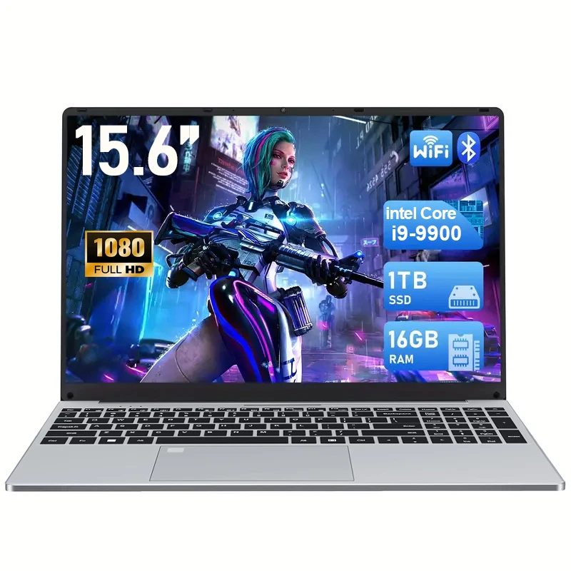 Nieuwe Office Laptop Intel Core i9 9900 15,6 inch 4K HD Scherm Windows 11 16GB RAM 1TB SSD Draagbare Slanke Laptops PC Gamer Computer