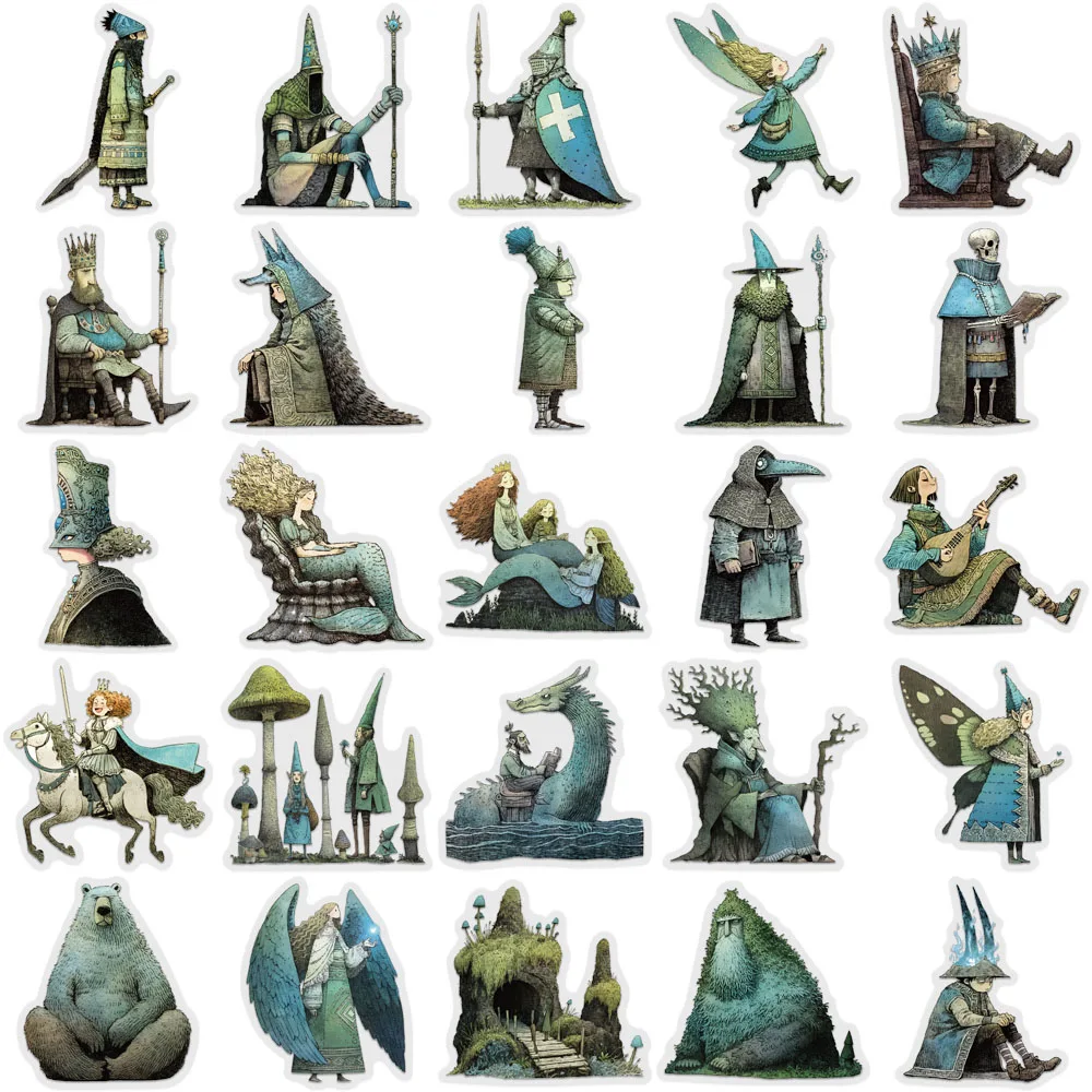 50 قطعة من ملصقات العالم السحري الإبداعي، أدوات مكتبية، ثلاجة الكمبيوتر، جراب هاتف، ملصقات شخصية جمالية #5