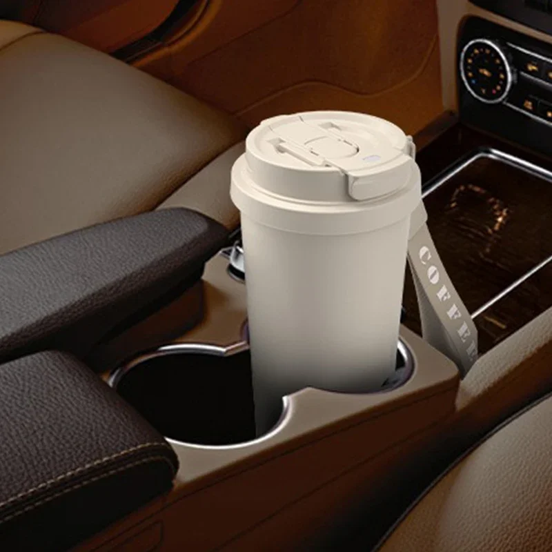 

500ml stainless steel Thermos Coffee Cup Double Wall 316 Stainless Steel Vacuum Insulated Cup with Straw for Coffee Tumbler Gift