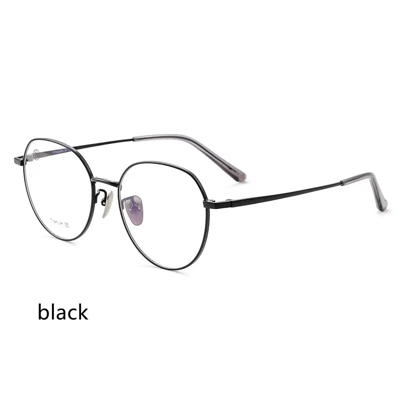 

52mm Retro Pure titanium Frame Optical Glasses Fashion Harry glasses Small Round Circle Prescription eyeglass frame 8073