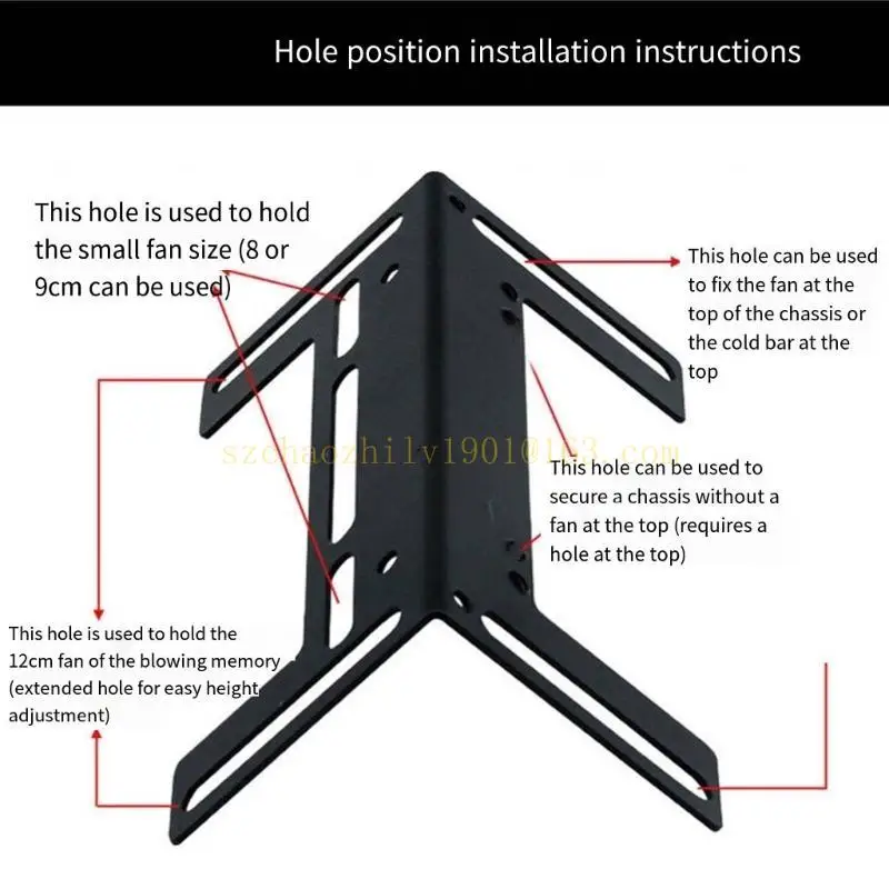 62KA ПК Кронштейн радиатора водяного охлаждения 120 мм Монтажный кронштейн вентилятора Подставка Подставка для радиатора с винтами Простая установка