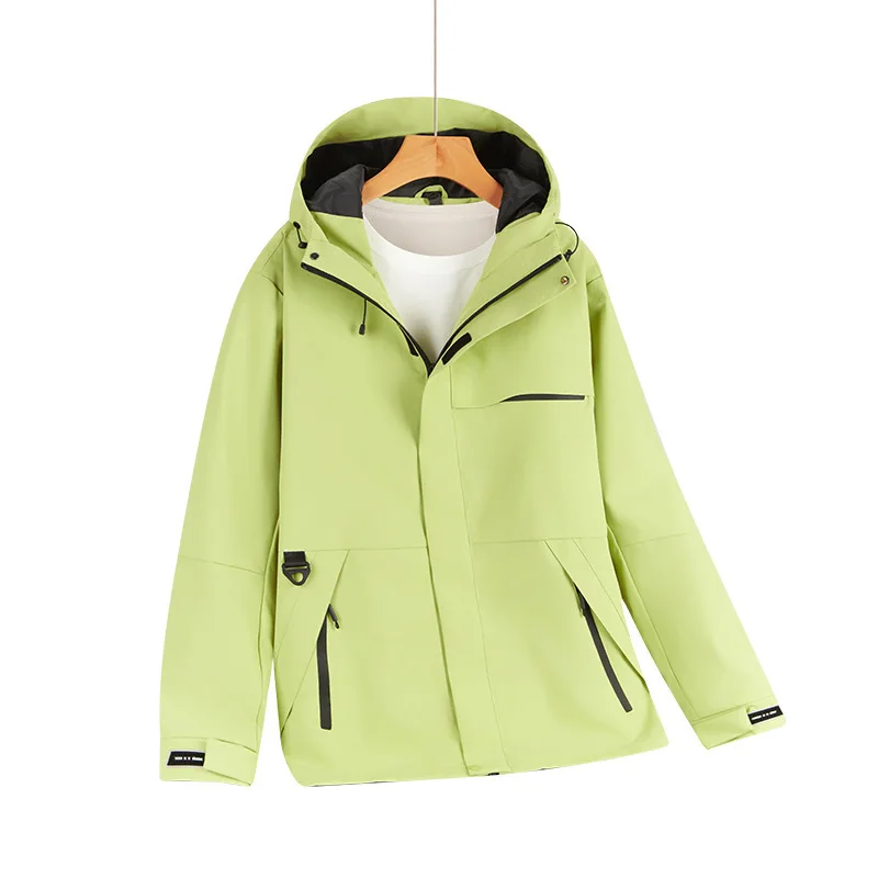 

Outdoor Jacket Spring and Autumn Thin Mountaineering Suit Waterproof and Windproof Leisure Travel Hooded Jacket