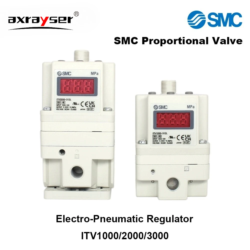 

SMC Proportional Valve ITV2030 ITV2050 ITV2090 Series Electro-Pneumatic Pressure Regulator for Laser Cutting Machine