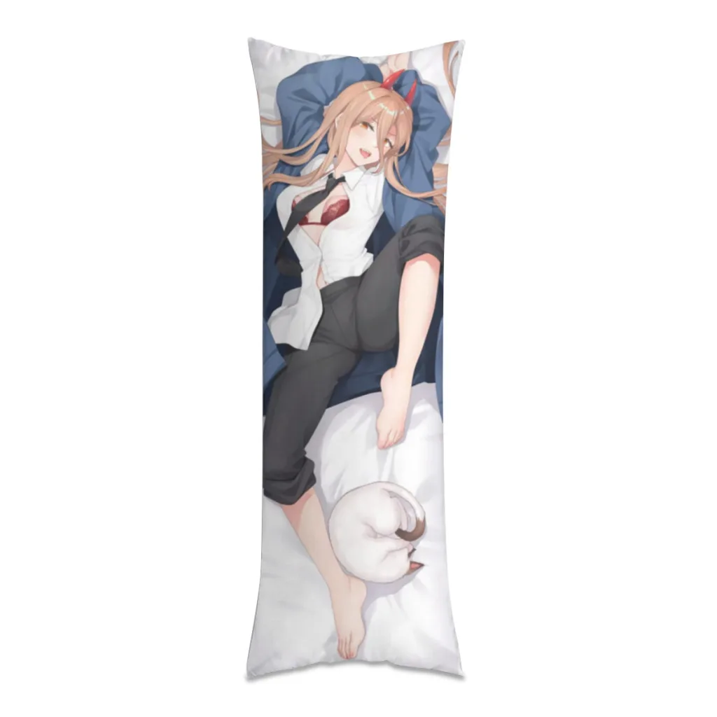 

Dakimakura Power Chainsaw Man Long Pillow Case Home Bedroom Living Room Sofa Cushion Cover Peach Skin Pillowcase