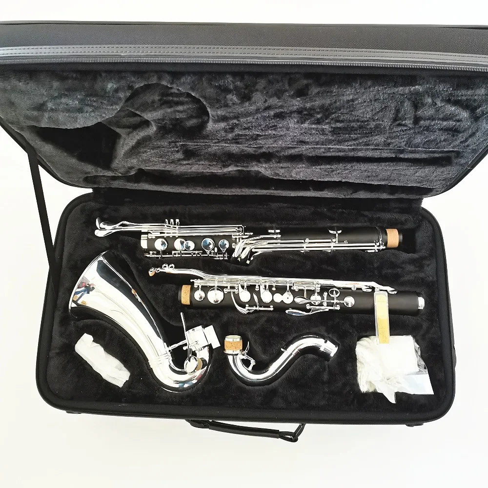 Double Register Key Low Eb Bass Clarinet with Baige Good Case