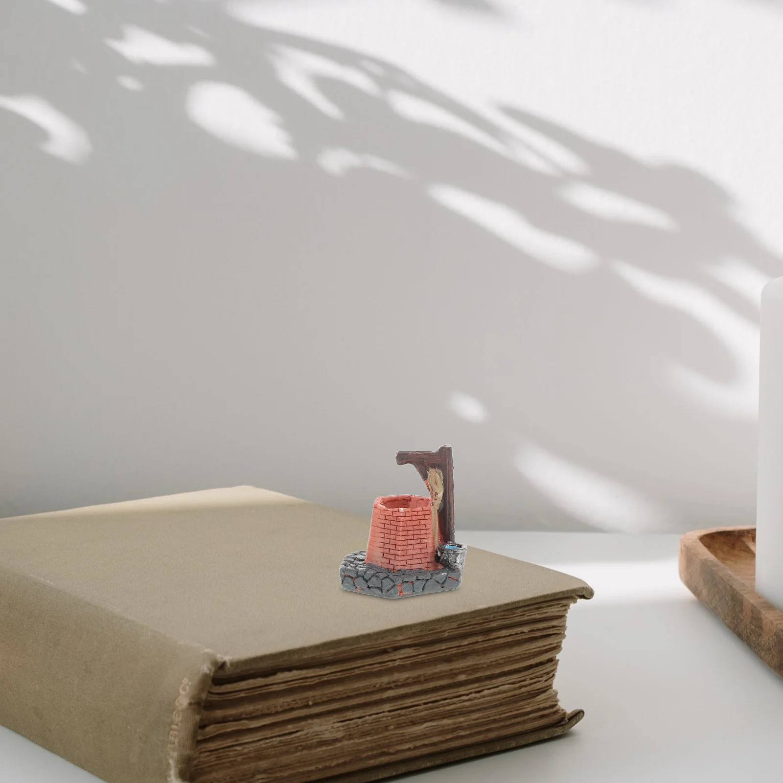 

Retro Hexagon Well Ornament Tiny Water Well For Micro Garden Bonsai Accessories Simulation Scene Models Indoor Decor Sand