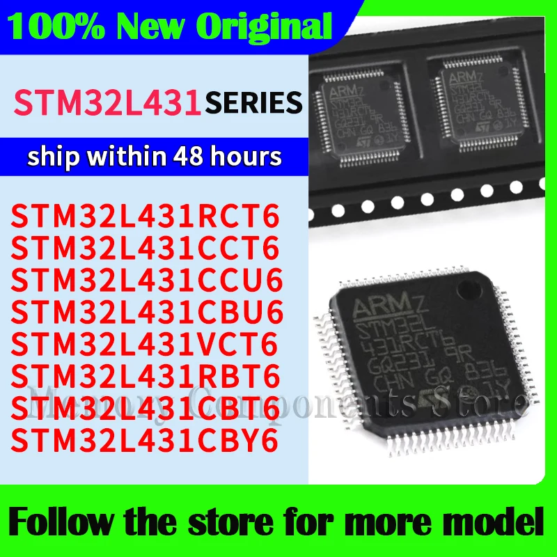 STM32L431RCT6 STM32L431CCT6 STM32L431CCU6 STM32L431CBU6 STM32L431VCT6 STM32L431RBT6 STM32L431CBT6 STM32L431CBY6 In stock Origina
