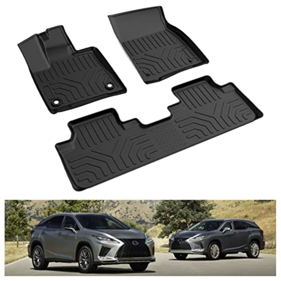 

Всепогодные коврики для Lexus RX350/RX450h (все модели 2016-2022 гг.), а также для RX350L/RX450hL (все модели RXL 2018-2022 гг.), передние и задние.