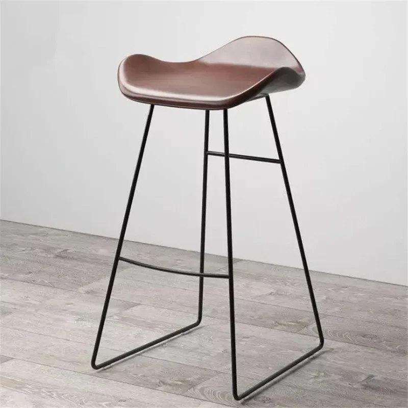 Modern Simple High Bar Stool,Home Nordic Backrest High Chair