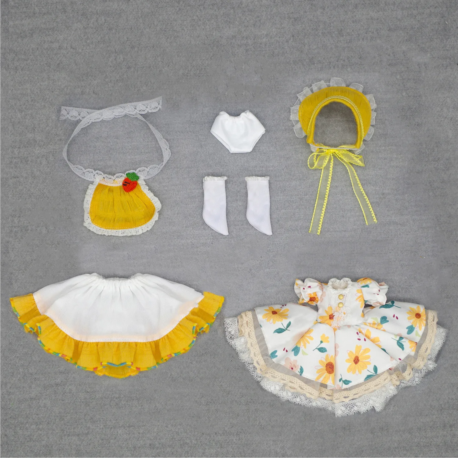 BJD Boneca Roupas com Chapéu Amarelo, Frete Grátis, 1:6