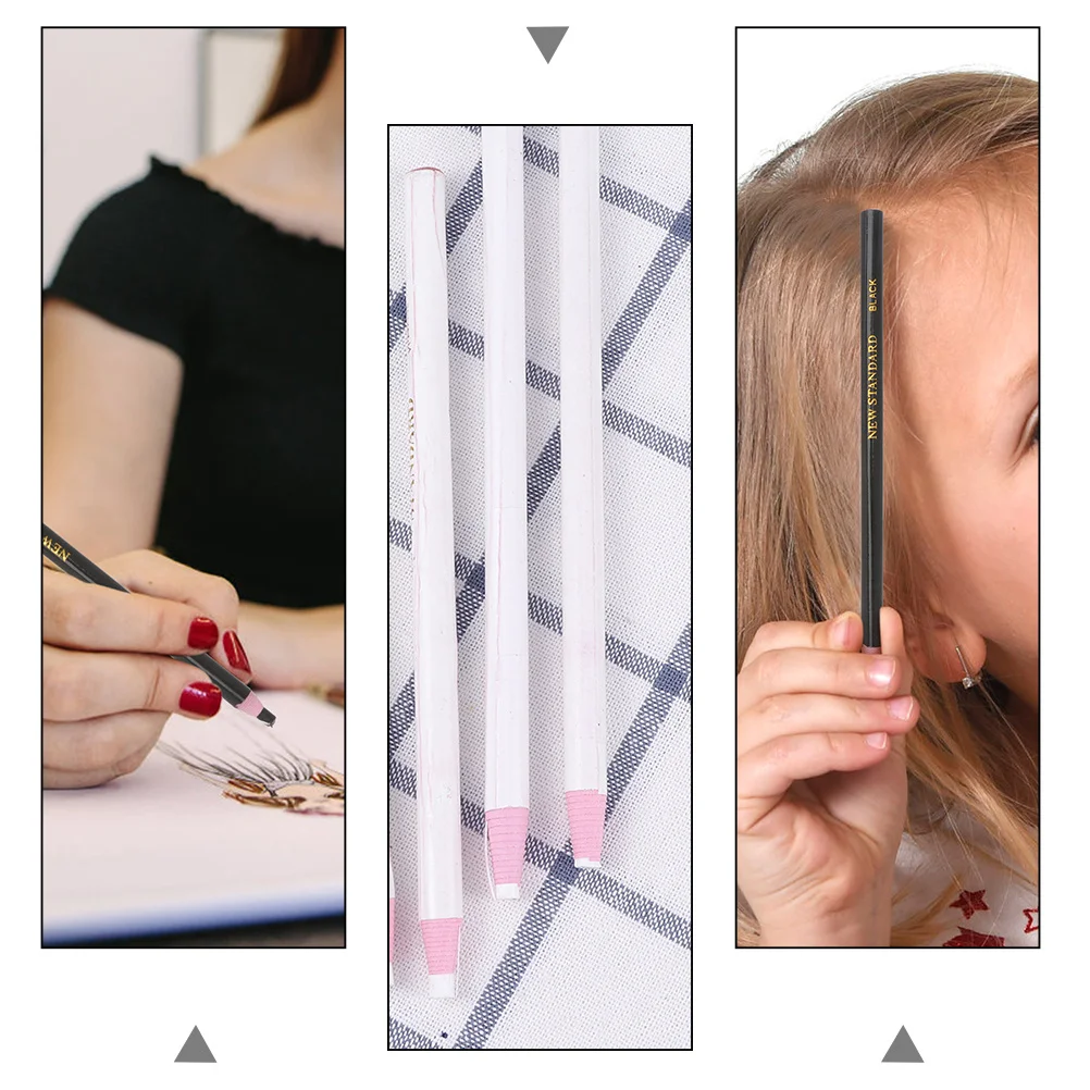 

24Pcs Multi-Purpose Crayons Roll Pens No Cutting Markers Durable Eco-Friendly Bamboo Fabric Marking Pens Black White