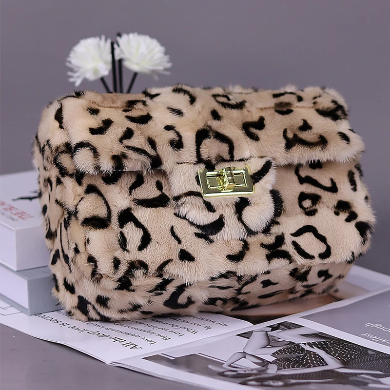 

Real Mink Fur BagShoulder Bag Luxury Women Purses And Handbags High Quality Fur Crossbody Bags For Women Handbag