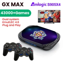 VONTAR GX MAX Retro Video Game Console For PSP/PS1/N64/Sega Saturn/DC EmuELEC4.6 & Android11 S905X4 4K 50+ Emulator 43000+ Games