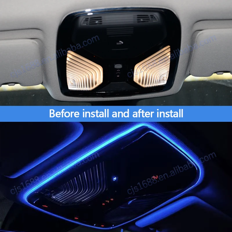 Car Ceiling Reading Ambient Light LED Strip Lamp Colorful for   3 4 5 6 7 Series X3 X4 X5 X6 X7 Auto Interior Lighting Upgrade
