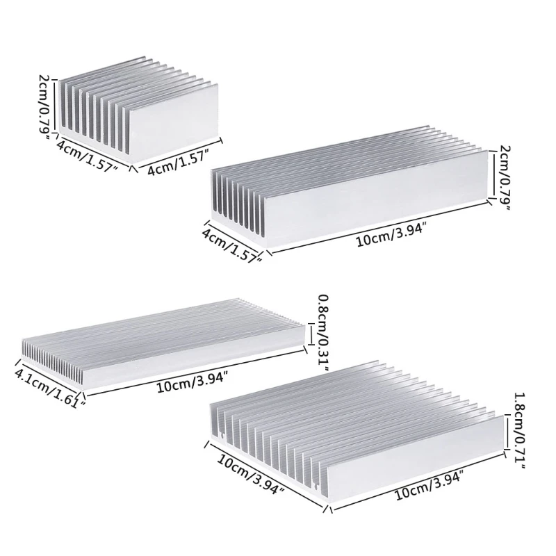 Extruded Aluminum Heatsink Cooling Pad High Power Led Heatsink LED IC Chip Cooler Radiator Heat Sink For LED COB Light