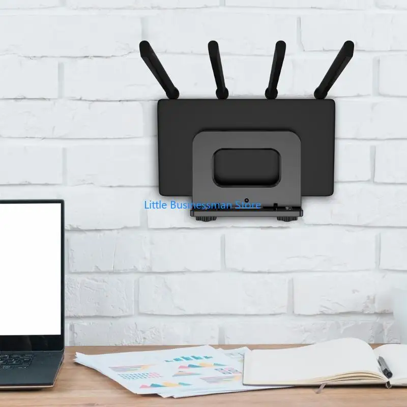 Verstellbare Wandhalterung für Router, Modems und kleine Elektronikgeräte M76A – Detail 10