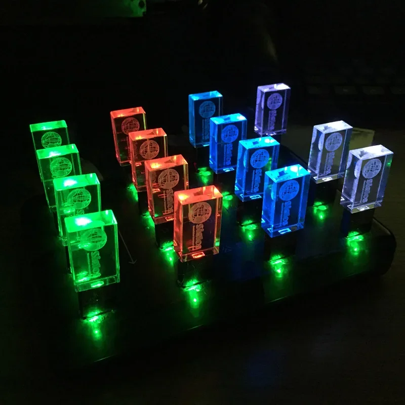 ضوء LED ملون بايونير DJ Premium 3.0 PenDrive 64GB عالي السرعة للكتابة 16GB ذاكرة عصا 8GB 4GB شعار مجاني محرك فلاش USB
