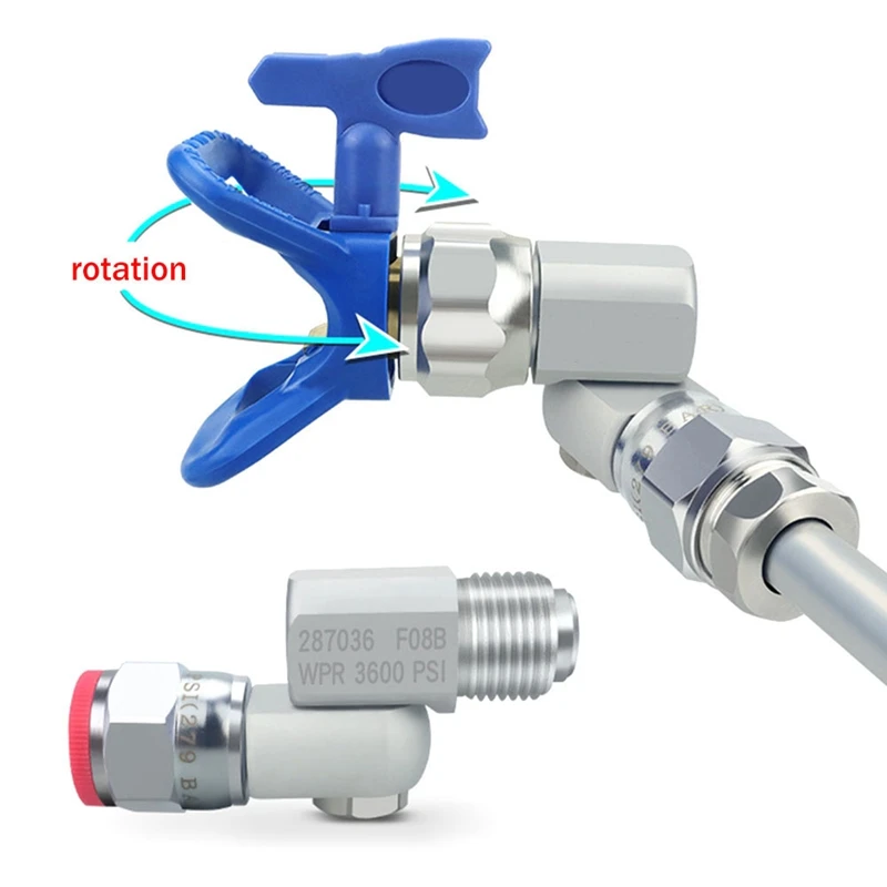 【Popular】Universal Swivel Joint With Sprayer Base Guard & 517 Tip For Airless Sprayer Of Airless Spraying Machine Sprayer