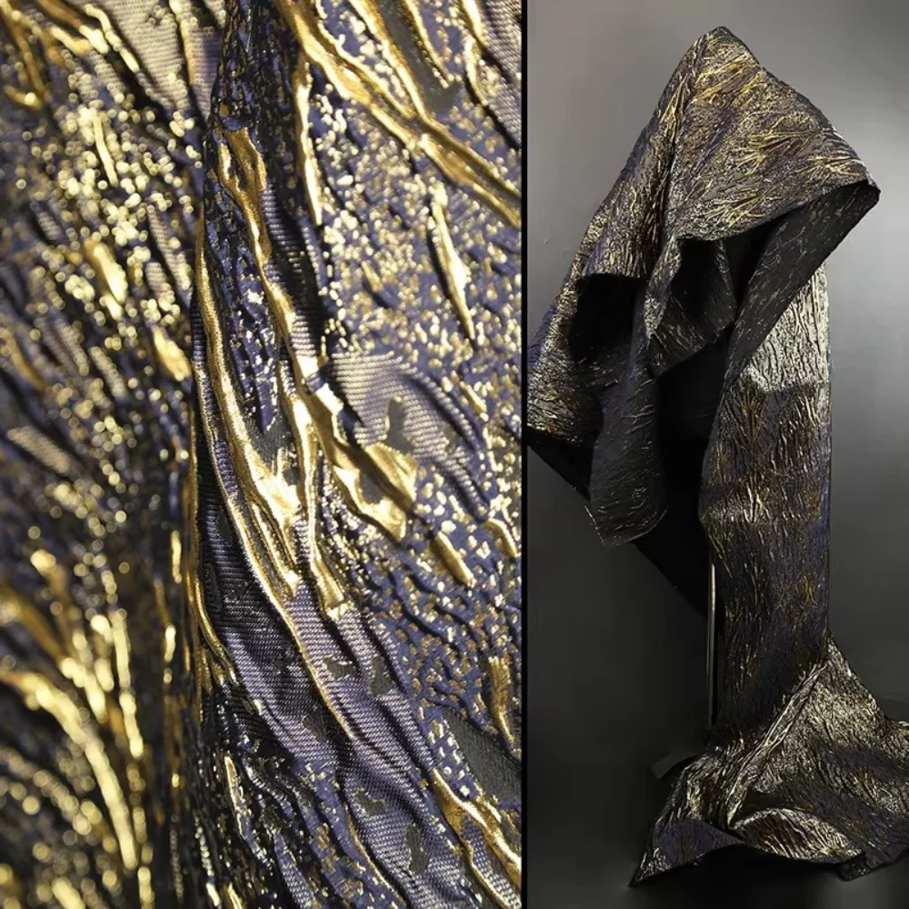 

Ткань жаккардовая винтажная для плетения, модная дизайнерская ткань для одежды, материал для шитья своими руками, ткань на метр