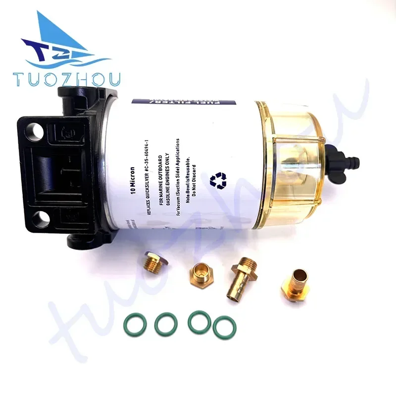 

Fuel Water Separator Filter Assembly Compatible with Outboard Assembly Outboard OMC Marine Engine Boat S3213 Fuel Filter
