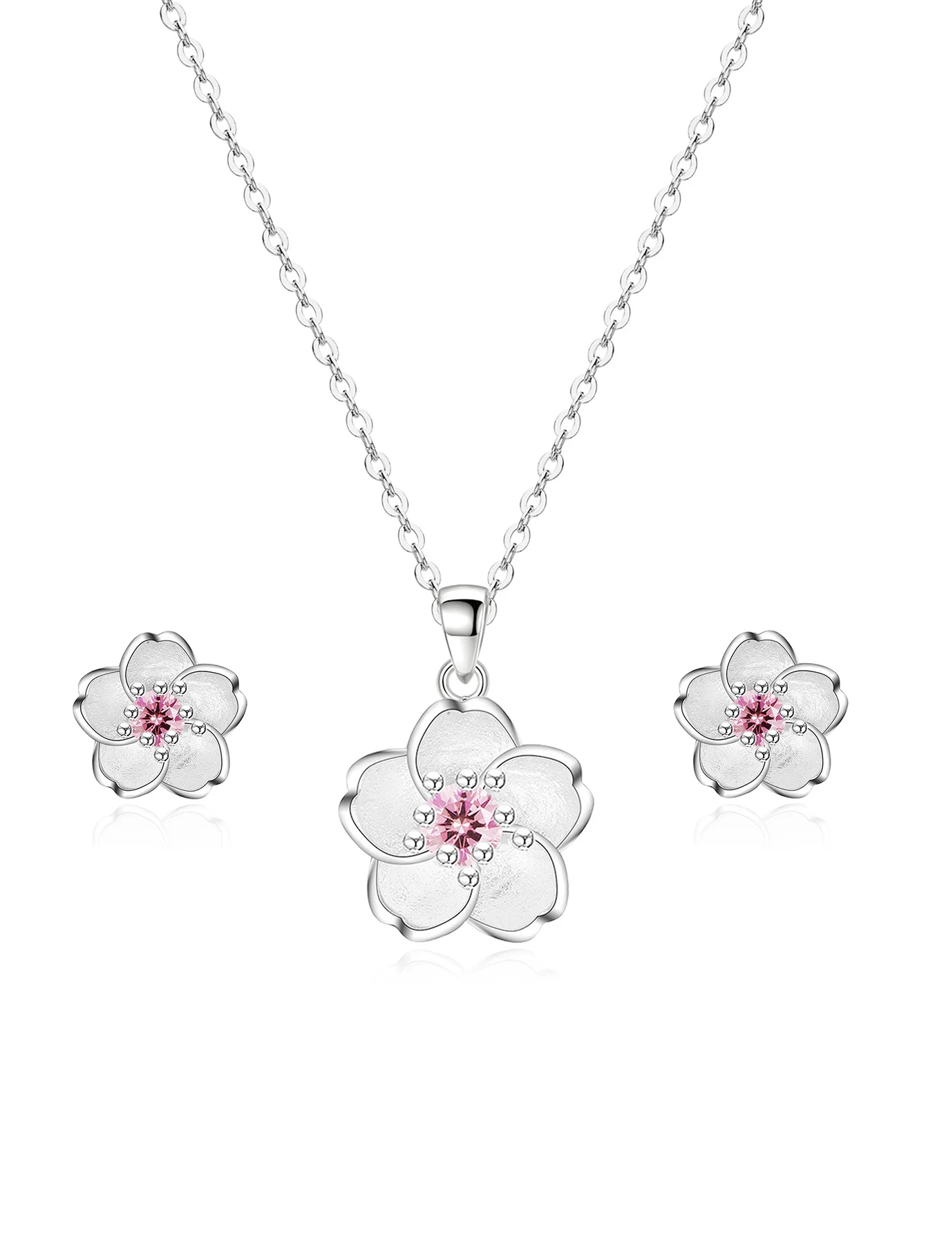 

Комплект ювелирных изделий из стерлингового серебра 925 пробы со снежинками и цирконом | Женская повседневная одежда