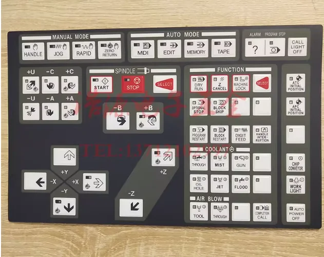 New Compatible Replacement Touch Operating Membrane Film Overlay For HYUNDAI Kia Wia Machining Center VX500 KH63G