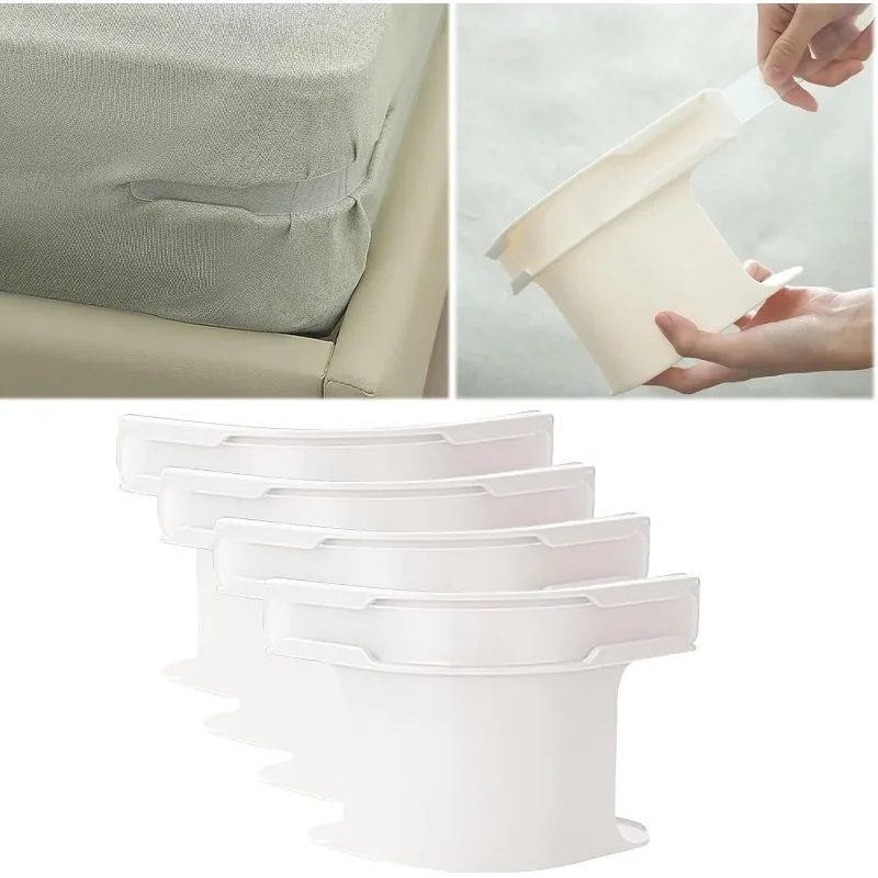 4/8Pcs Invisible Bed Sheet Fixing with Bed Cover Clip To Keep The Bed Sheet Firm Tight Sheet Holder with Lock Strip Cover Fixer