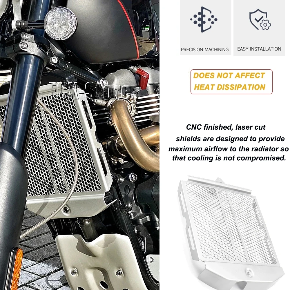 

New Motorcycle Accessories For SCRAMBLE 1200 XC Radiator Guard Grille Cover Protector Silver Black For Scramble 1200 XE