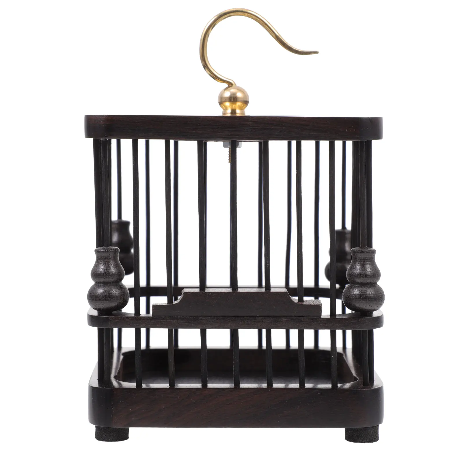 

1pc Ebony Cricket Box Mini Insect Cage Creative Natural Habitat Smooth Durable Storage Container For Crickets