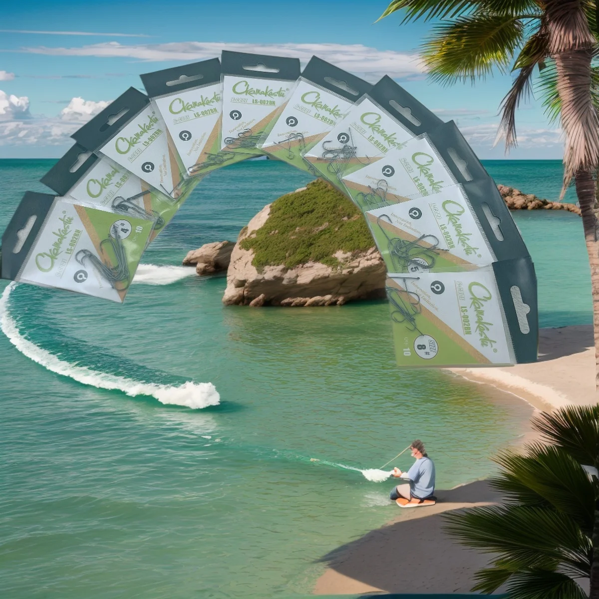 2-pacotes-002bn-gancho-de-pesca-de-agua-salgada-cor-branca-unico-ganchos-gabarito-cabeca-conjunto-kit-alta-resistencia-caixa-de-equipamento-de-pesca