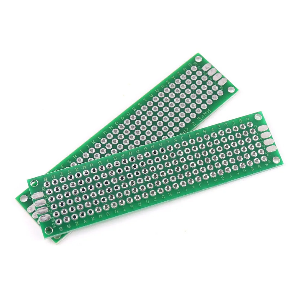 2x8 3x7 4x6 5x5 5x7 5x10 6x8 7x9 7x10CM Double sided Protoboard DIY Universal Printed Circuit PCB Board Space 2.54MM