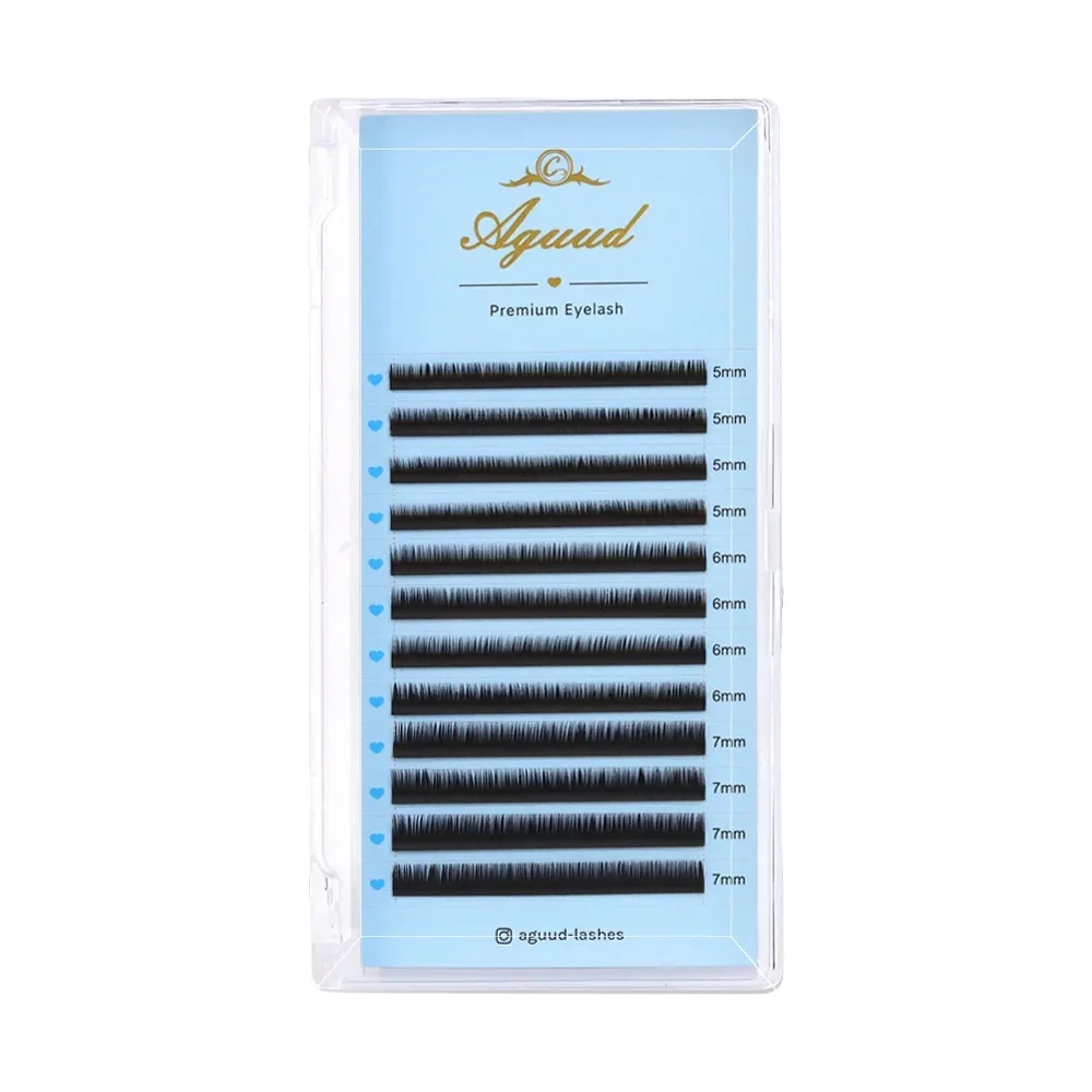 AGUUD J B Curl Untere Wimpern 0,03/0,05/0,07/0,10/0,15/0,20 Mix5-7mm Kaschmirvolumen/Klassische Wimpernverlängerung unter den unteren Wimpern