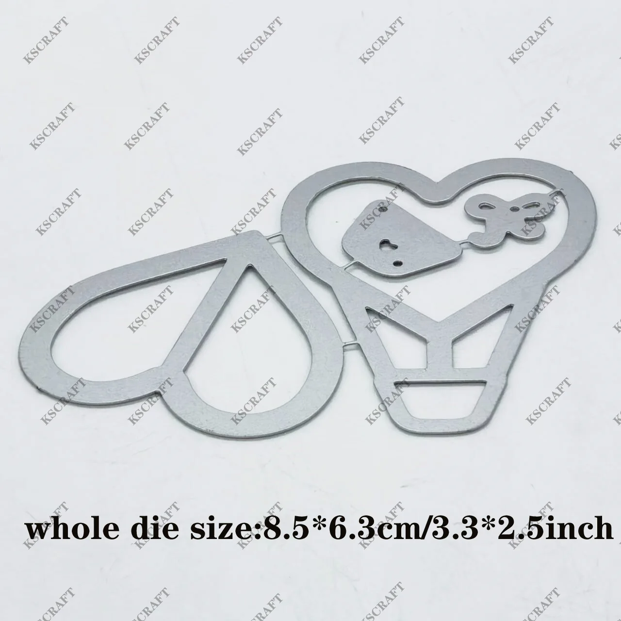 KSCRAFT Heart Hot Air Balloon Shaker Cutting Dies Stencils for DIY Scrapbooking Decorative Embossing DIY Paper Cards