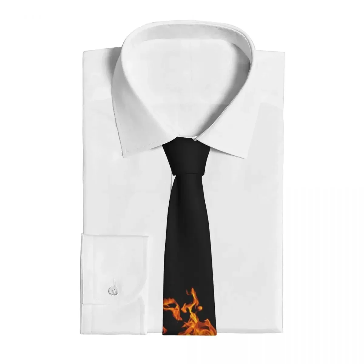 Bright Fire Tie 3D Printed Wedding Neck Ties Adult Classic Casual Necktie Accessories High Quality Pattern Collar Tie