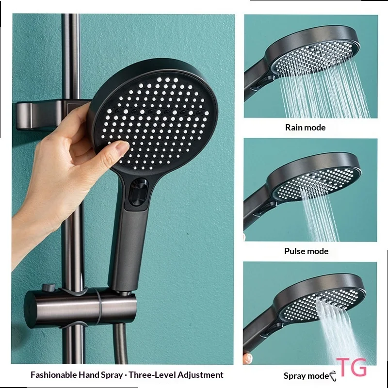 Milk‑White Large‑Panel Handheld Shower Head, High‑Pressure Multi‑Function Rain Spray Nozzle for Home Bathroom Use