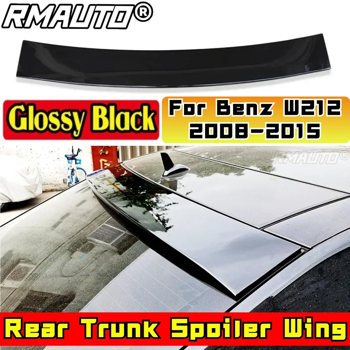 For Mercedes Benz E Class W212 E180 E200 E260 E300 Sedan 4 Door 2008-2015 Rear Wing Body Kit Car Rear Trunk Spoiler Tunning Part