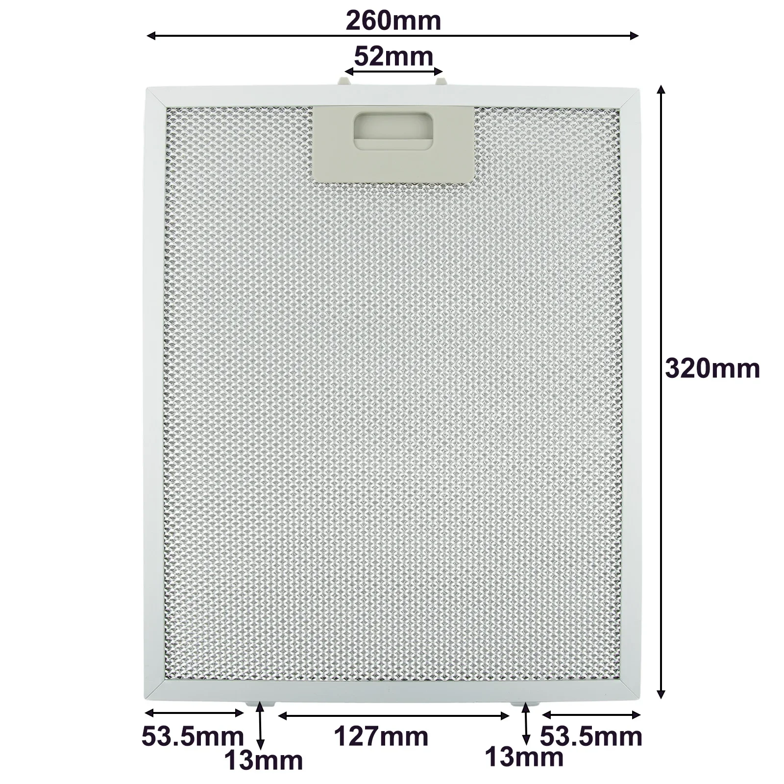 1 PCS 320 X 260 Mm Range Hood Filter Cooker Hood Grease Filter Kitchen Extractor Ventilation Aluminium Aspirator Filter Mesh