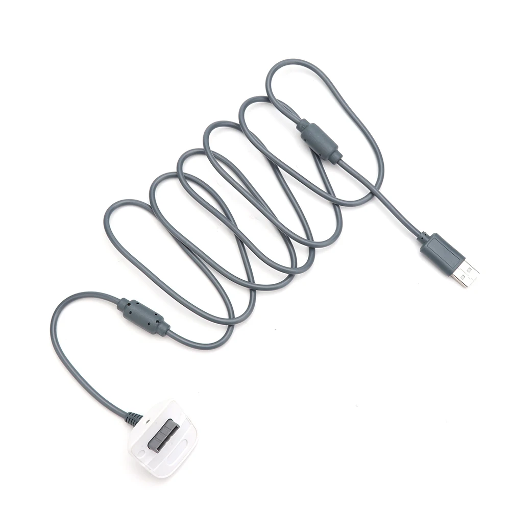 Duplo Anel Magnético Playback USB Cabo De Carregamento, Acessórios Do Jogo Para Xbox 360, Controlador Sem Fio, 1.8m