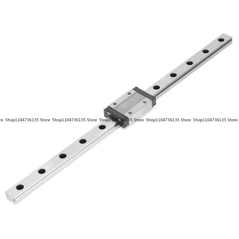 MGN12H  Miniature Linear Rail 300mm Black Linear Rail 12mm Width Slider