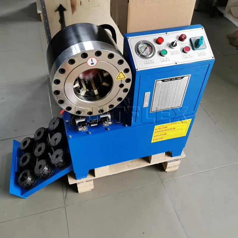 التلقائي 2 ''4sh المطاط الأنابيب المكشكش P32 ارتفاع ضغط الهيدروليكية خرطوم العقص آلة الضغط السعر